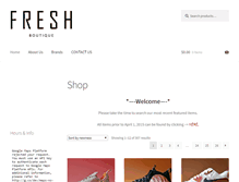 Tablet Screenshot of freshsneakerboutique.com